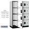 Salsbury Industries 4 Tier Designer Locker, 54"Wx76"Hx21"D, 12 Door, Gray 18-24361GRY - alternate 6